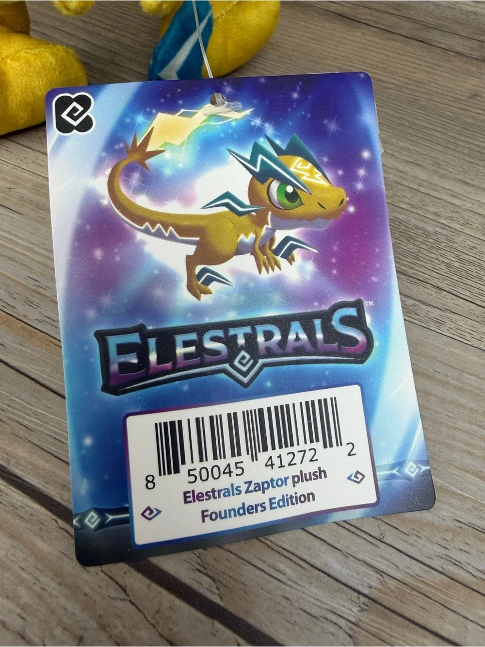 NWT Elestrals ZAPTOR Plush Rare Founders Edition 6